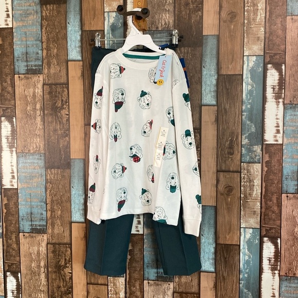 Boys 6/7 bear T-shirt with green dickies - Picture 1 of 14